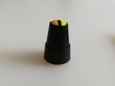 Poti-Knopf für 6mm, Typ 1, 13x19mm, gelb