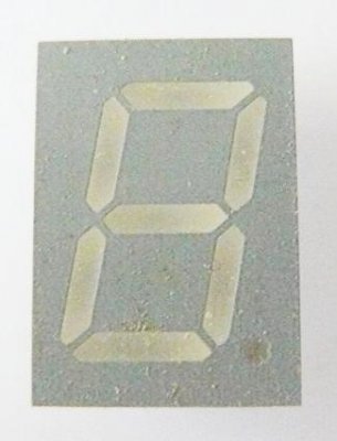 7-Segment-Anzeige, 13mm, grün, Anode