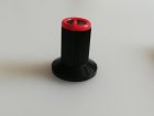 Poti-Knopf für 6mm, Typ 2, 10x19mm, rot